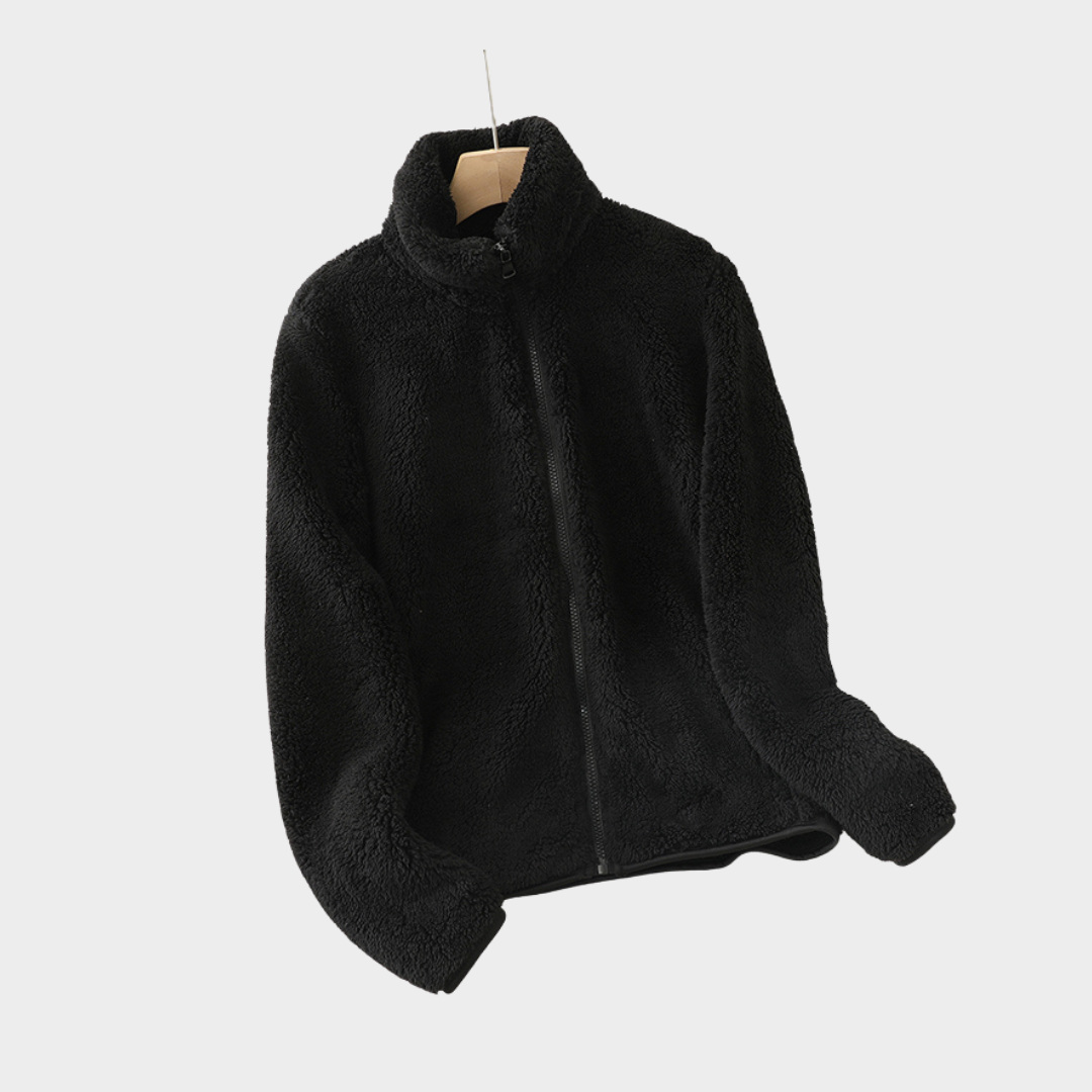 Warm Women's Fleece Coat - OutfitLondon
