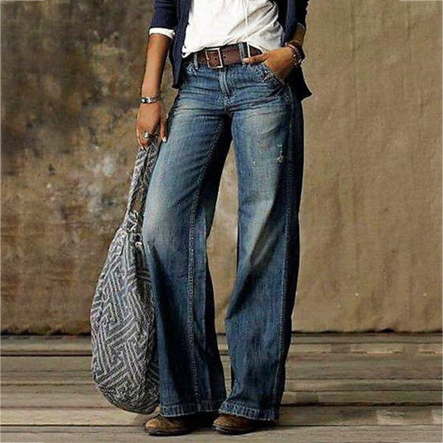 Relaxed Fit Women's Casual Jeans Pants