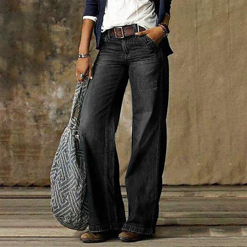 Comfortable Regular Fit Dark Grey Jeans