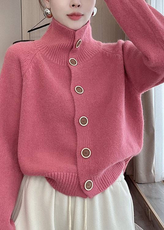 Women's Soft Knit Cardigan Pink - OutfitLondon