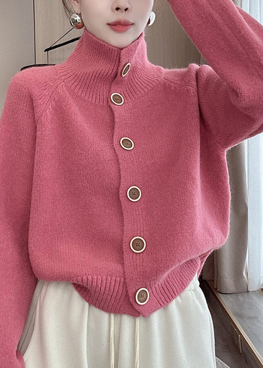 Women's Soft Knit Cardigan Pink - OutfitLondon