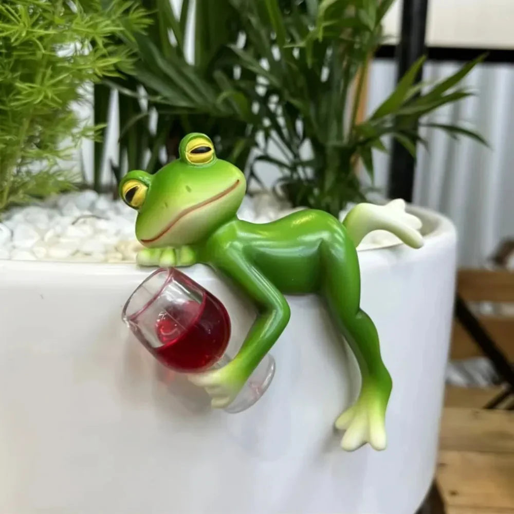 Vibrant Frog Wine Charm Marker