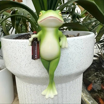 Vibrant Frog Wine Charm Marker