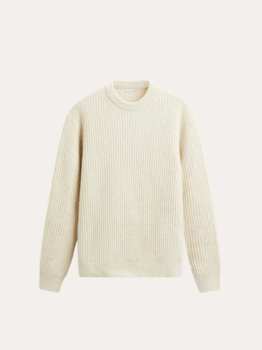 Classic Fit Ribbed Knit Mens Sweater