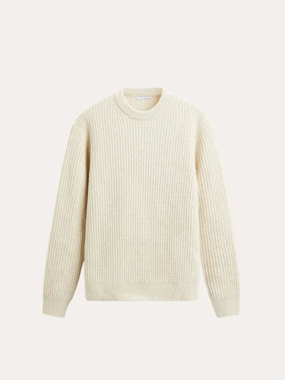 Classic Fit Ribbed Knit Mens Sweater