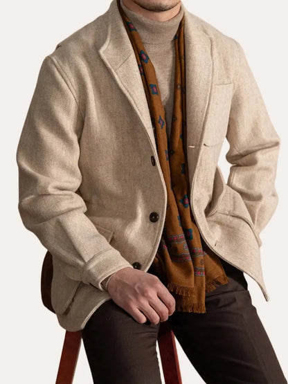Classic Luxury Mens Wool Coat