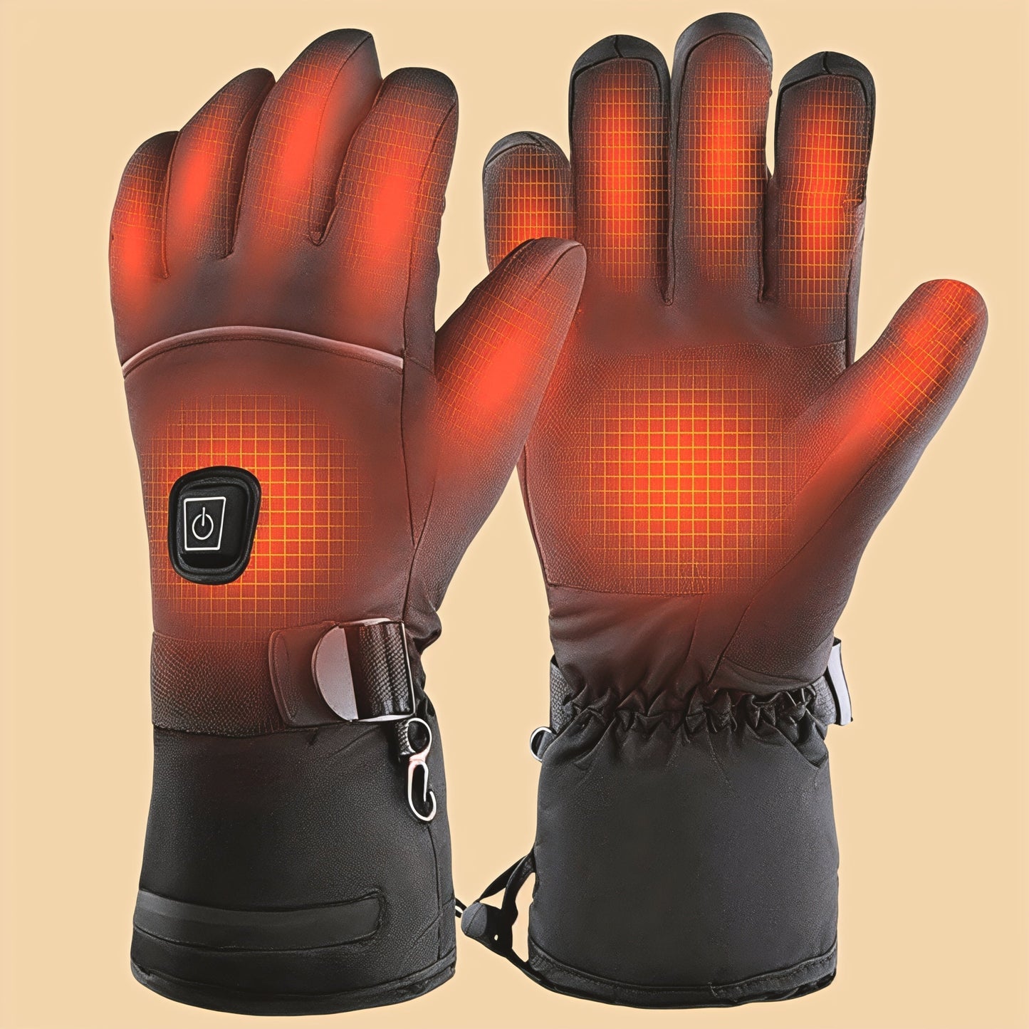 Warm Rechargeable Heated Ski Gloves for Winter - OutfitLondon