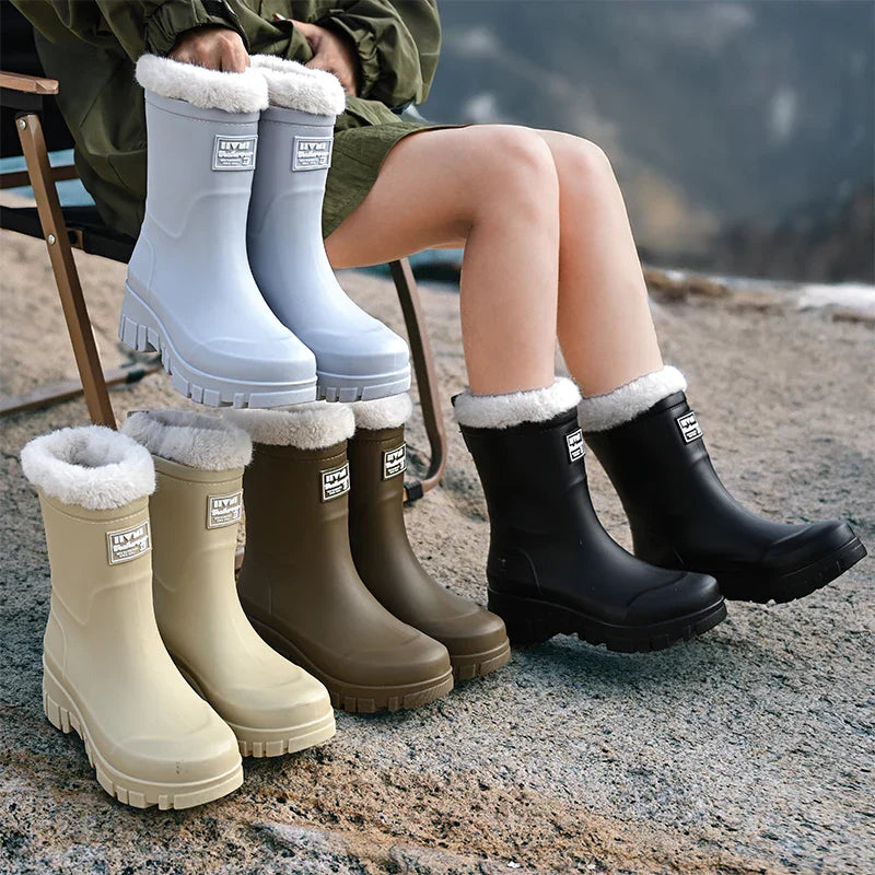 Warm Waterproof Snow Boots for Women - OutfitLondon