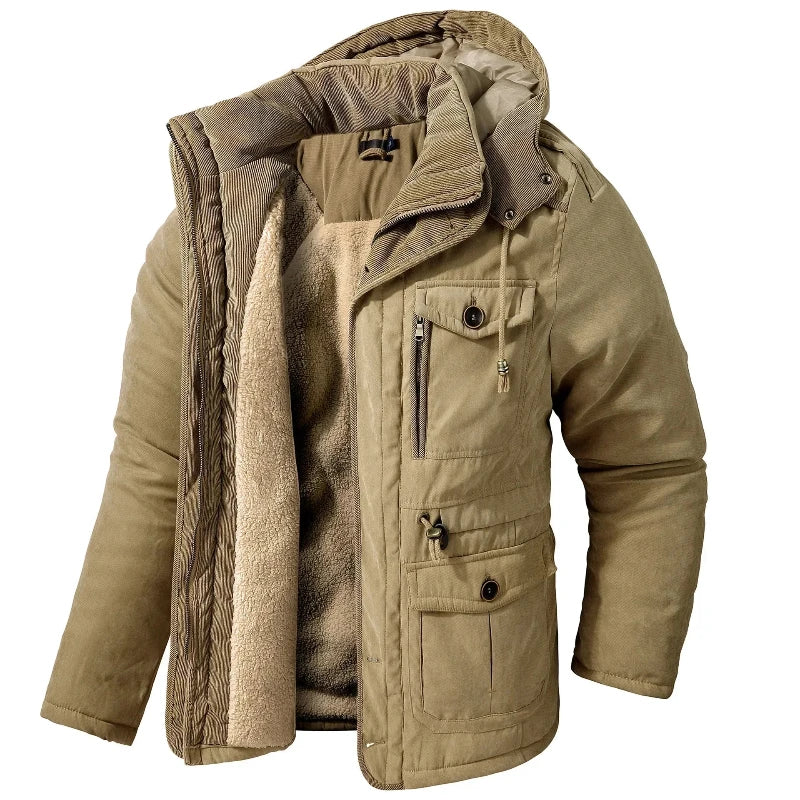 Warm Waterproof Men's Winter Coat for Extreme Cold - OutfitLondon