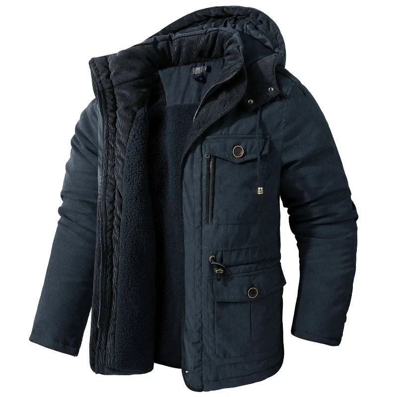 Warm Waterproof Men's Winter Coat for Extreme Cold