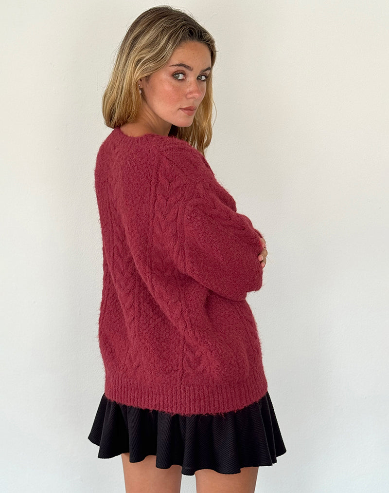 Warm Women's Knit Cardigan Sweater