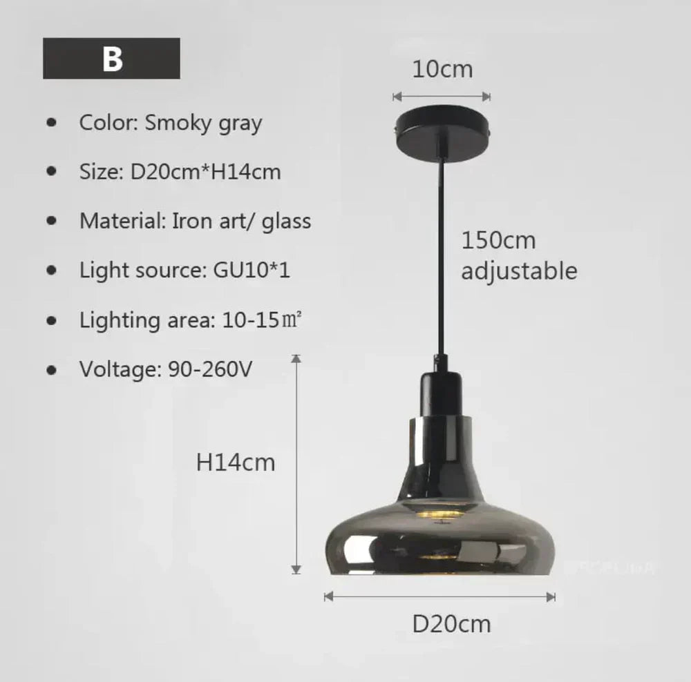 Elegant Pendant Glass Lighting Fixtures