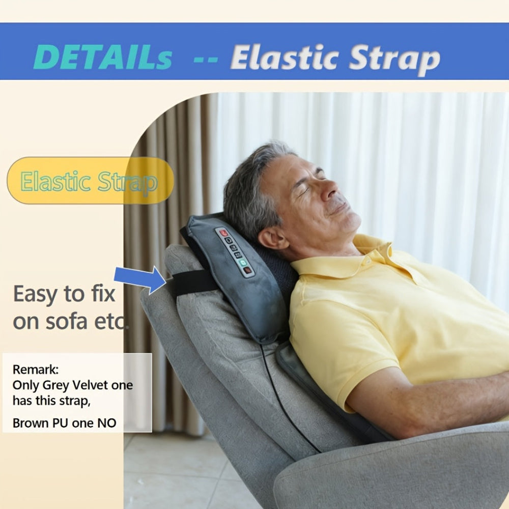 Warm Massage Mat with Back Support and Vibration Therapy