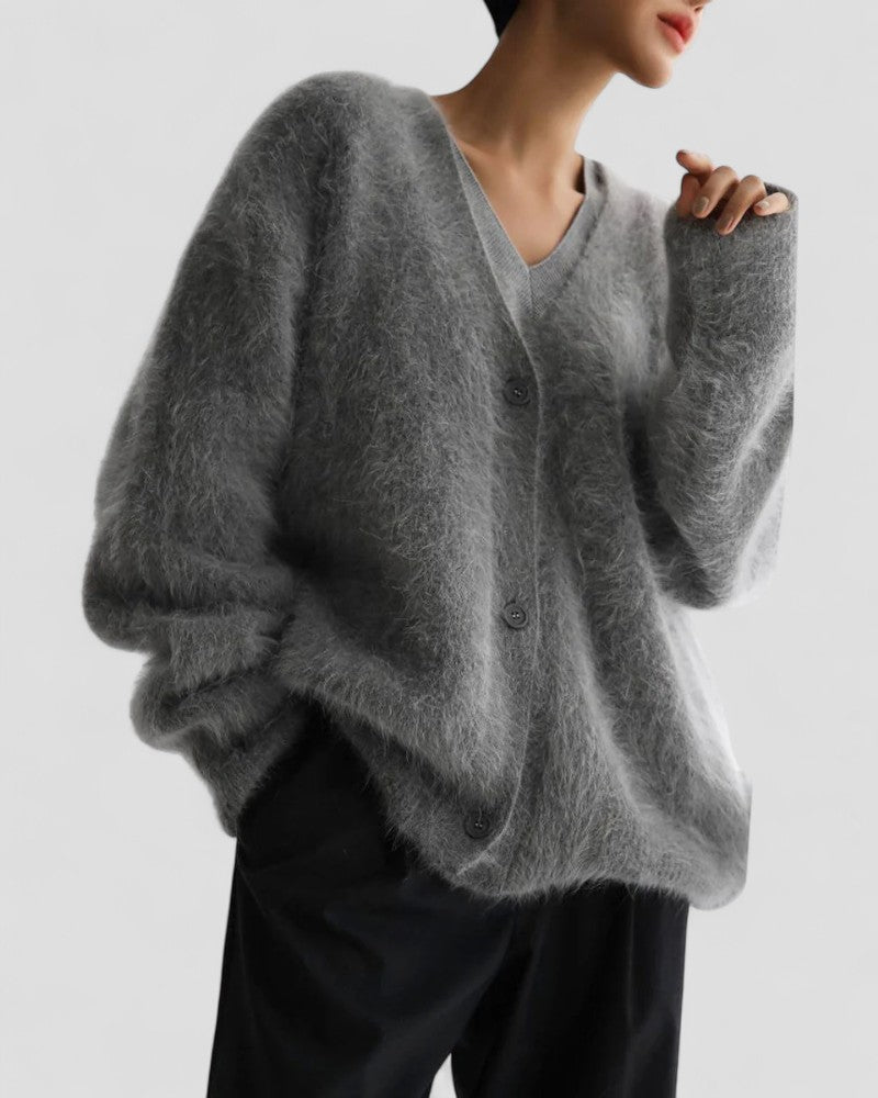 Soft Chunky Knit Button Cardigan