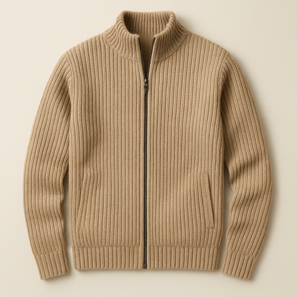 Cozy Cable Knit Zipper Sweater