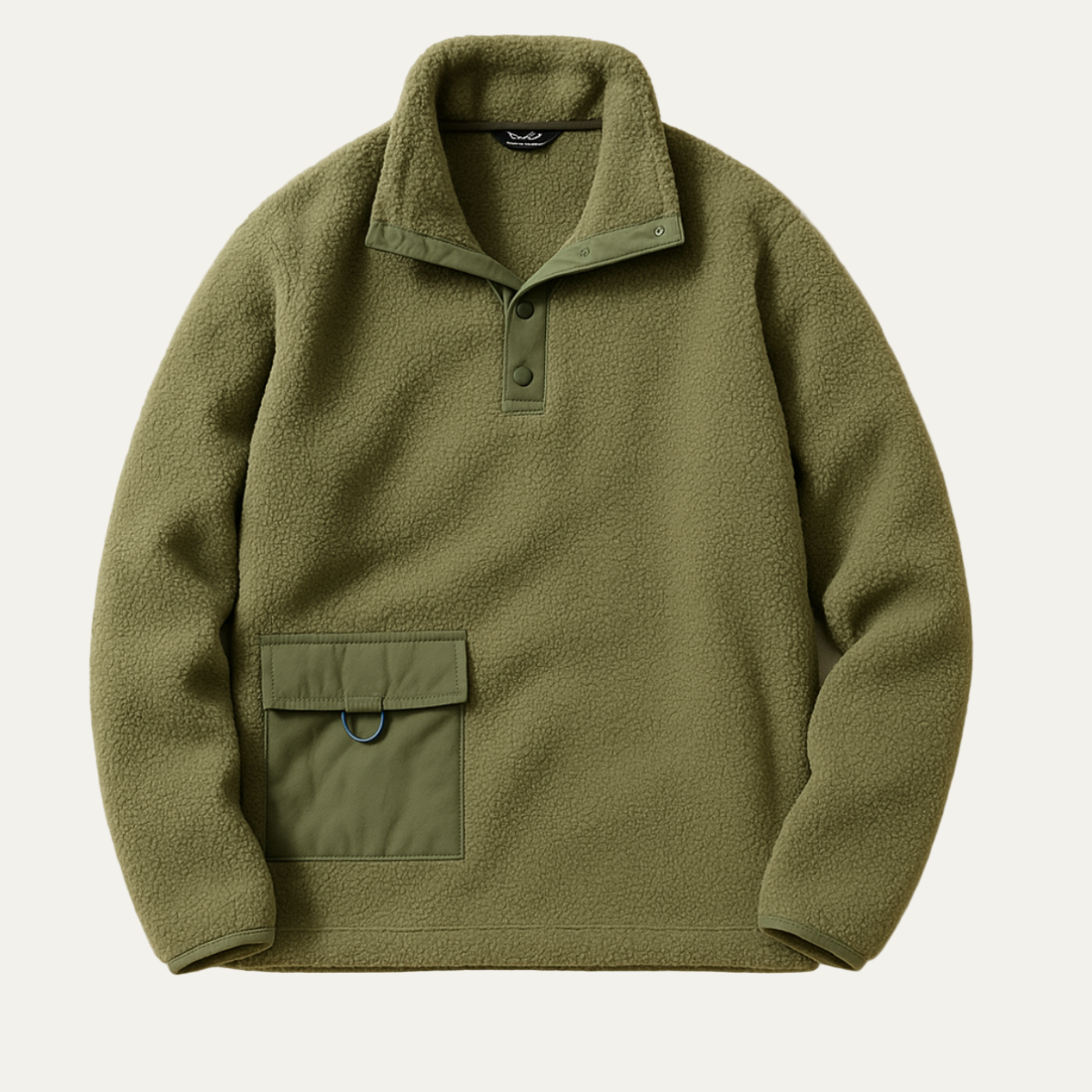 Men's Soft Fleece Zip Pullover with Pocket - OutfitLondon