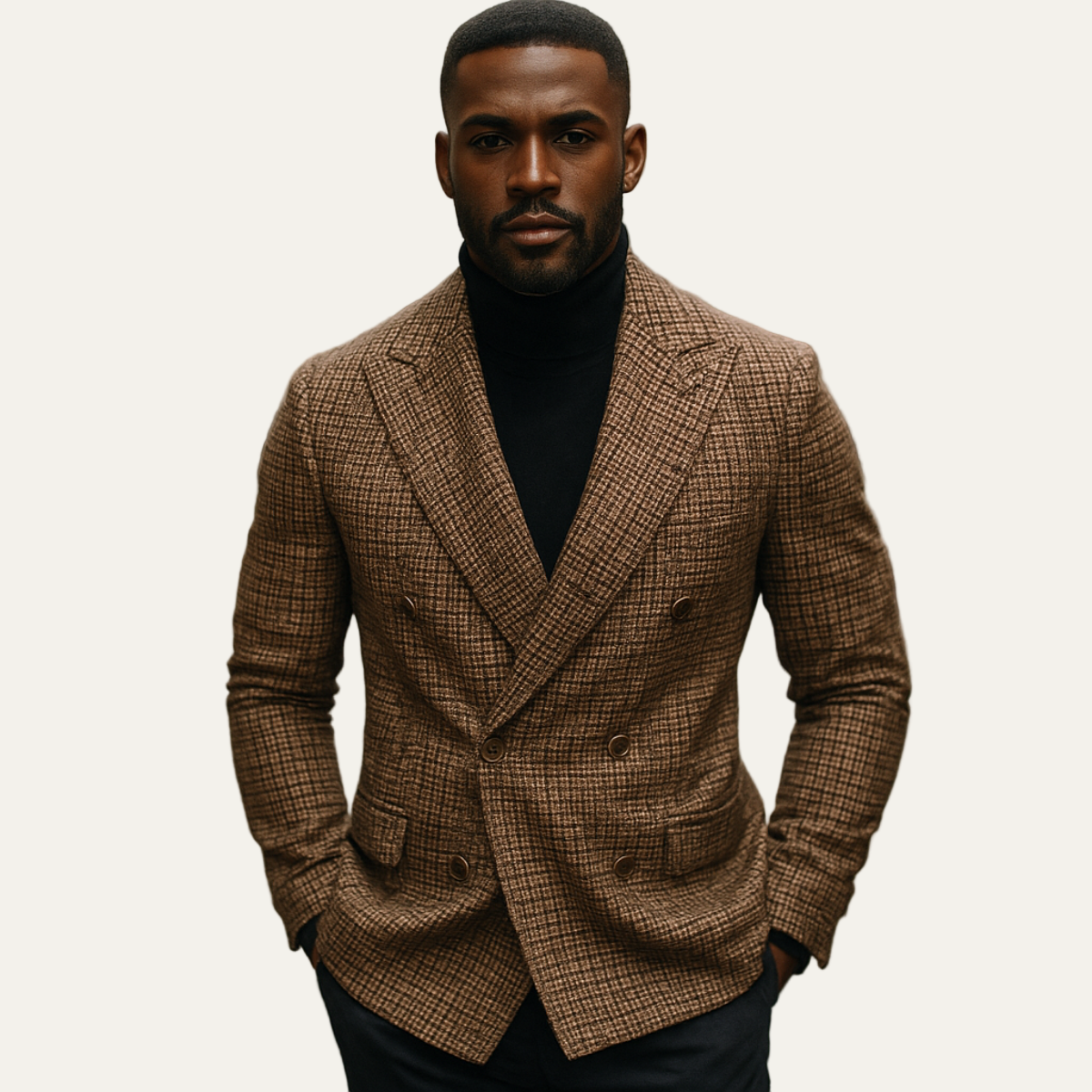 Classic Fit Patterned Suit Jacket