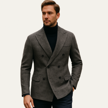 Classic Fit Patterned Suit Jacket