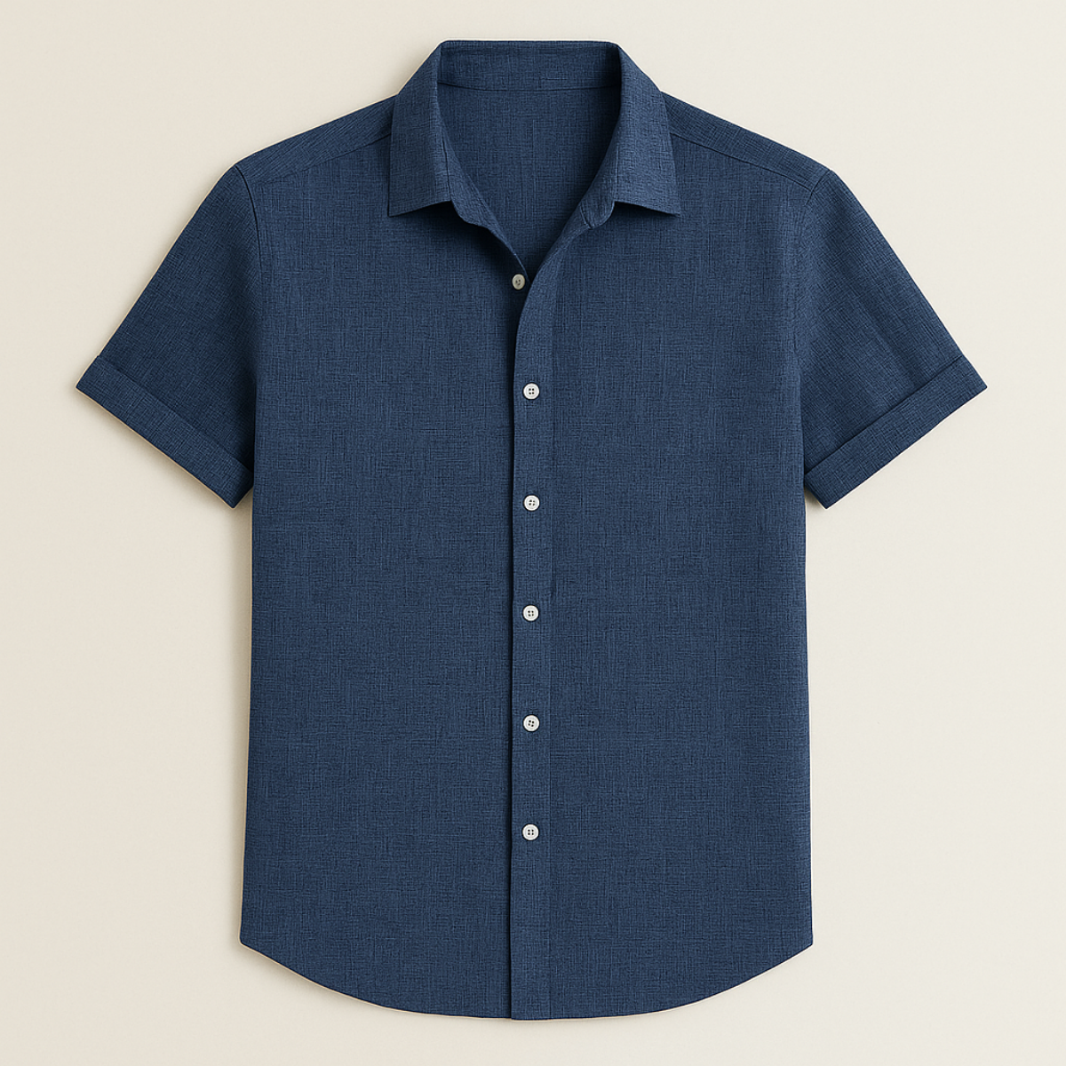 Classic Cotton Short Sleeve Men's Shirt