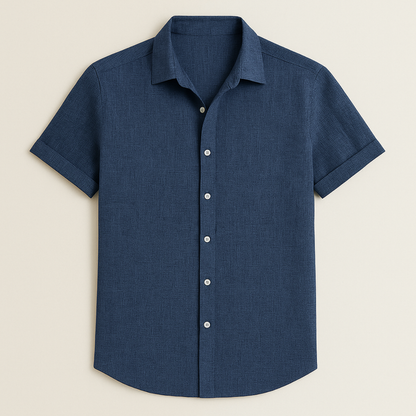 Classic Cotton Short Sleeve Men's Shirt