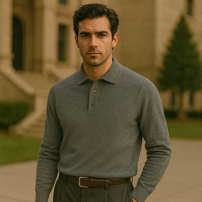 Luxury Soft Cashmere Polo Shirt