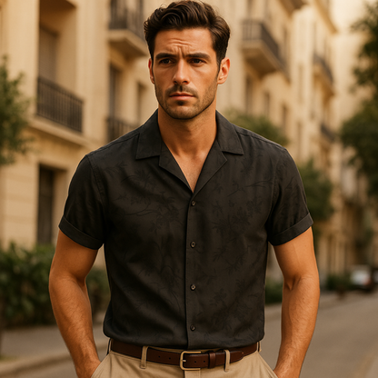 Smooth Silk Dress Shirt for Men
