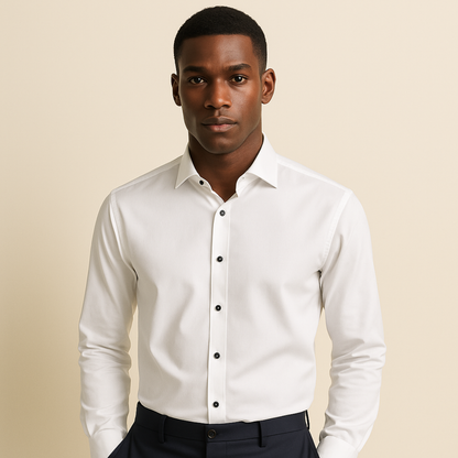 Classic Fit Mens Linen Dress Shirt