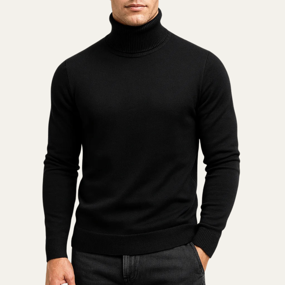 Traditional Men's Crew Neck Knitted Sweater