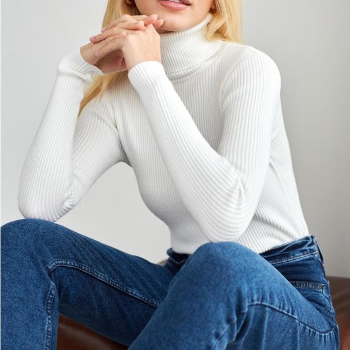 Classic Fit Textured Crew Neck Sweater