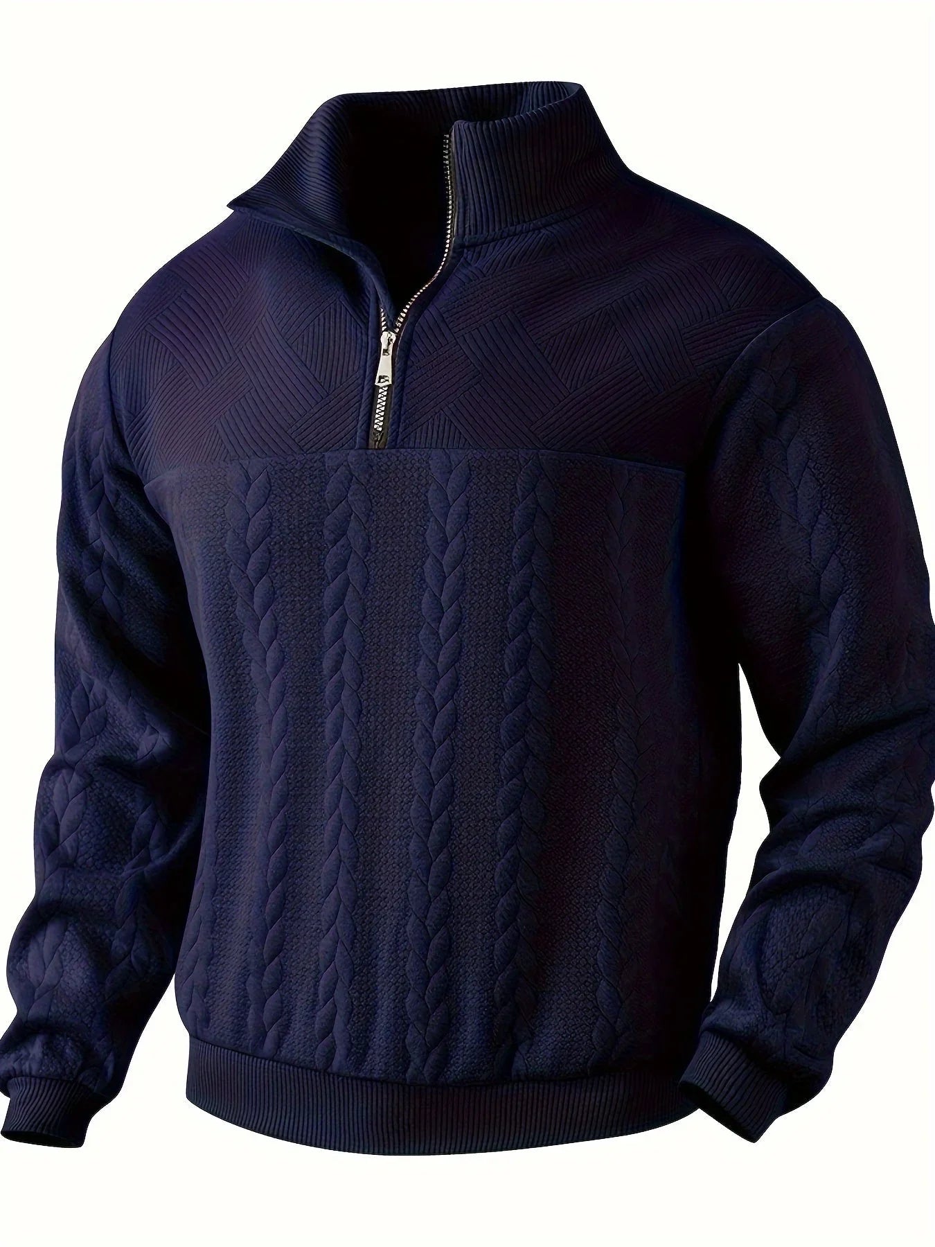 Cozy Mens Thick Knit Winter Sweater