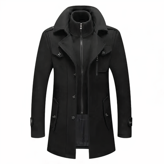 Men's Classic Tall Winter Overcoat - OutfitLondon