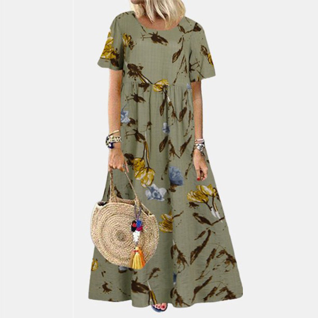 Elegant Long Maxi Dress with Pockets