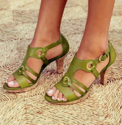 Mary: High Heel Summer Sandals - OutfitLondon