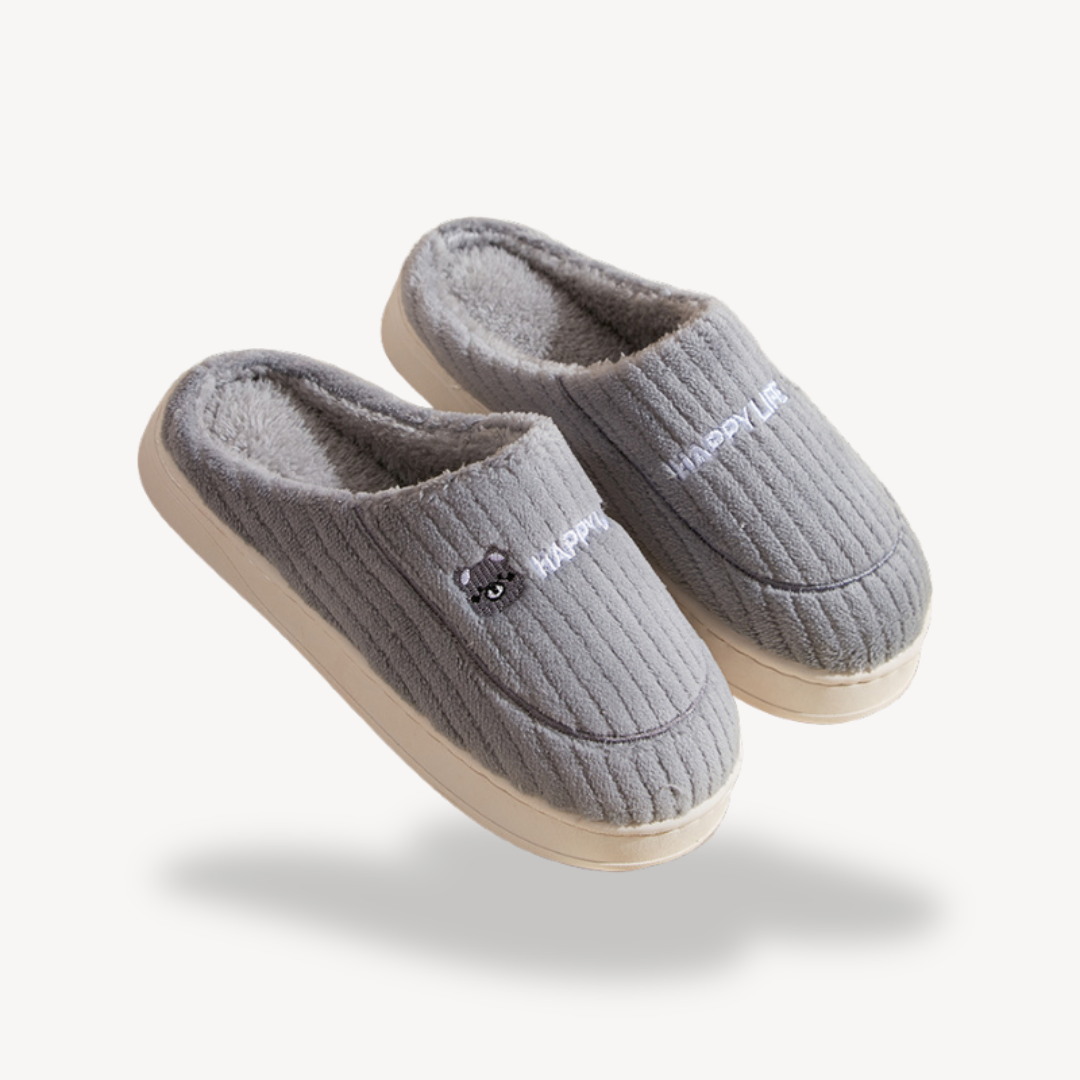 Comfortable Cozy Embroidered Indoor House Slippers