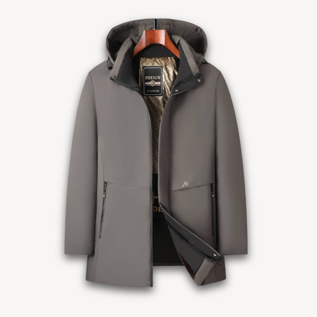 Waterproof Breathable Mens Windbreaker Jacket with Hood - OutfitLondon