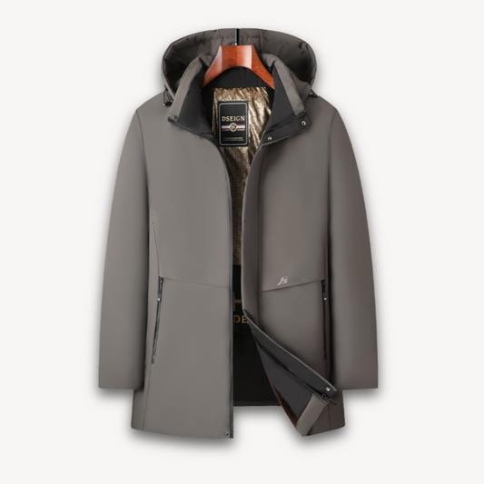 Waterproof Breathable Mens Windbreaker Jacket with Hood - OutfitLondon