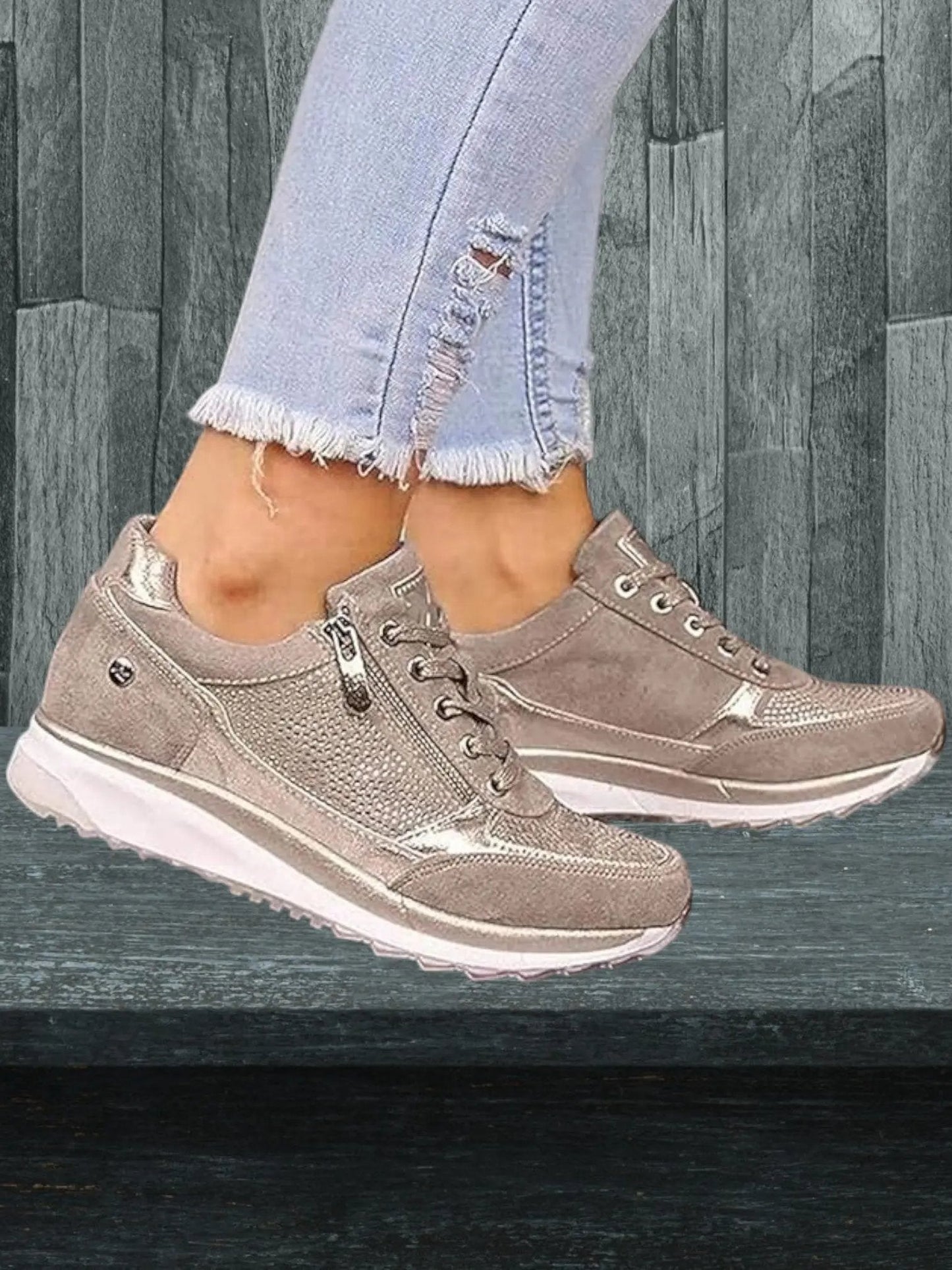 Comfortable Lace Up Supportive Women's Shoes - OutfitLondon