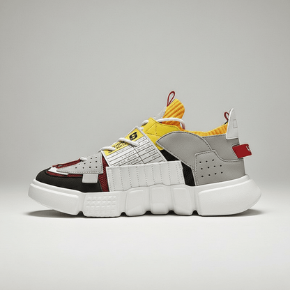 Trendy City Sneakers with Thick Outsole - OutfitLondon