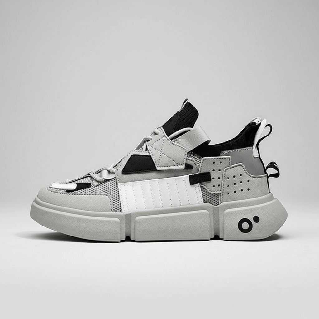 Trendy City Sneakers with Thick Outsole
