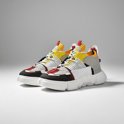 Trendy City Sneakers with Thick Outsole