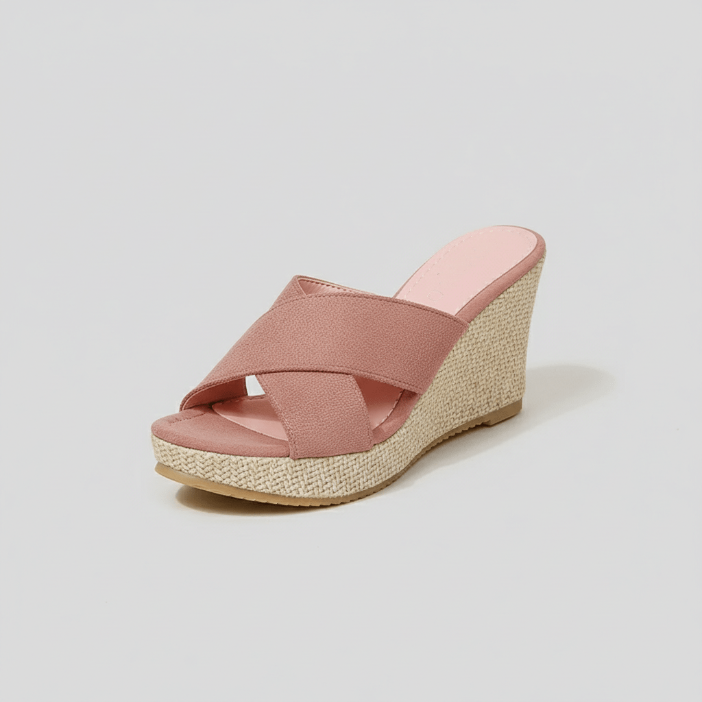 Comfortable Platform Wedge Sandals with Buckle Straps