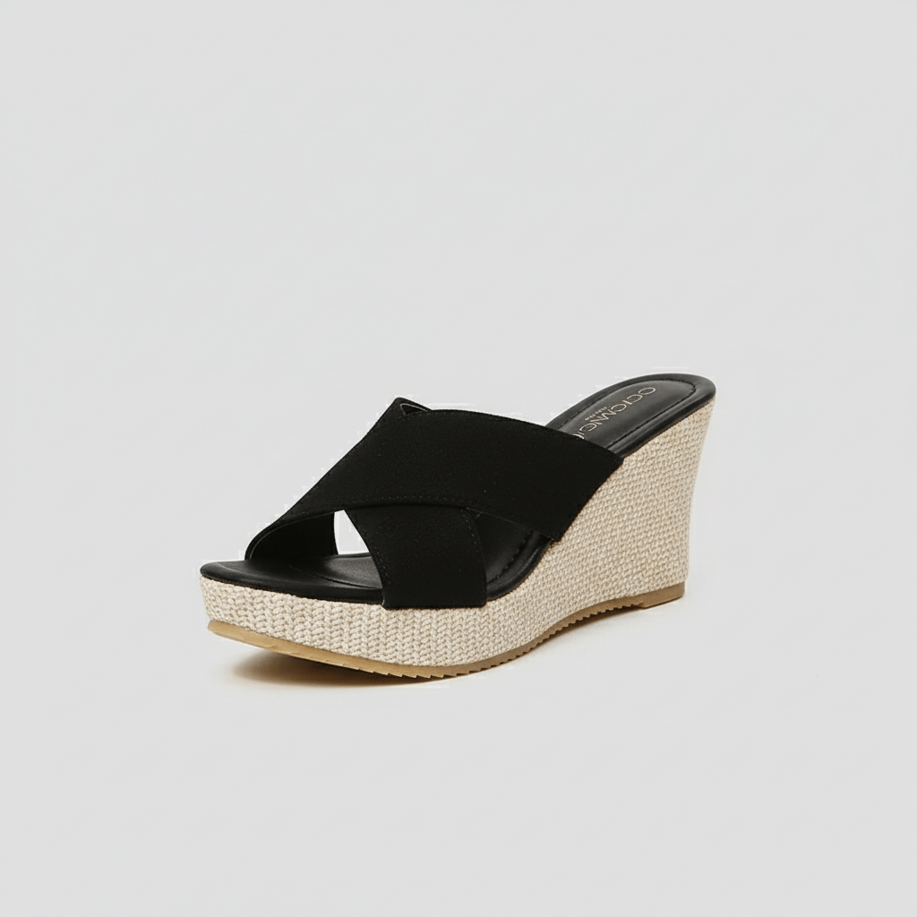Comfortable Platform Wedge Sandals with Buckle Straps
