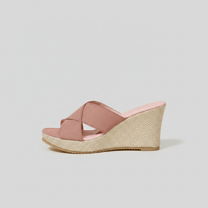 Comfortable Platform Wedge Sandals with Buckle Straps