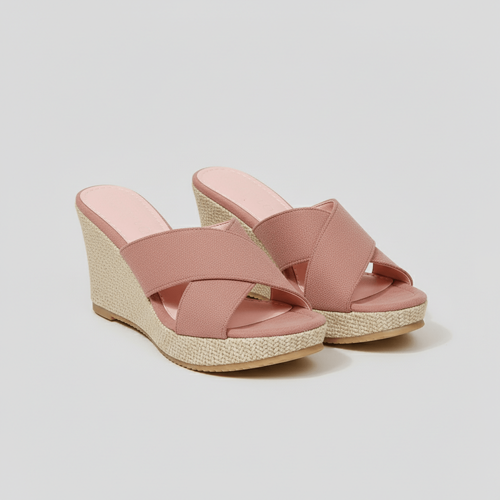Comfortable Platform Wedge Sandals with Buckle Straps