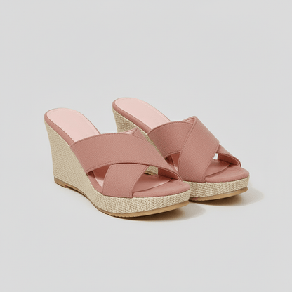Comfortable Platform Wedge Sandals with Buckle Straps