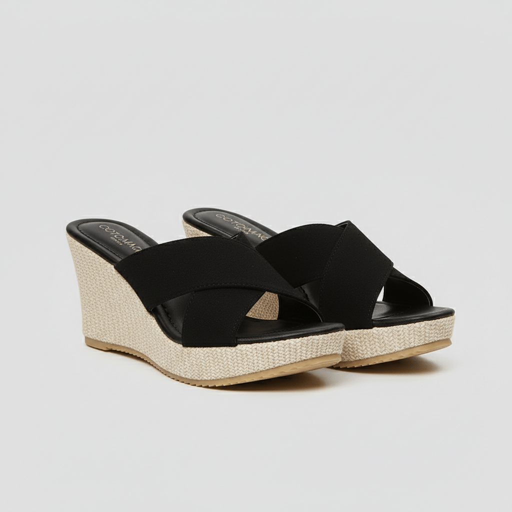 Comfortable Platform Wedge Sandals with Buckle Straps