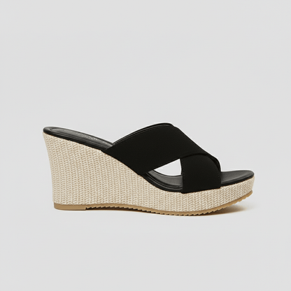 Comfortable Platform Wedge Sandals with Buckle Straps
