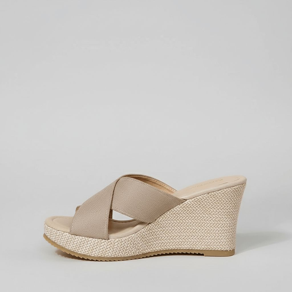 Comfortable Platform Wedge Sandals with Buckle Straps