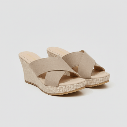 Comfortable Platform Wedge Sandals with Buckle Straps