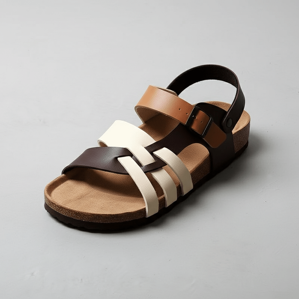 Adjustable Buckle Strap Open Toe Summer Sandals - OutfitLondon